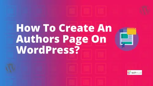 create authors page on wordpress