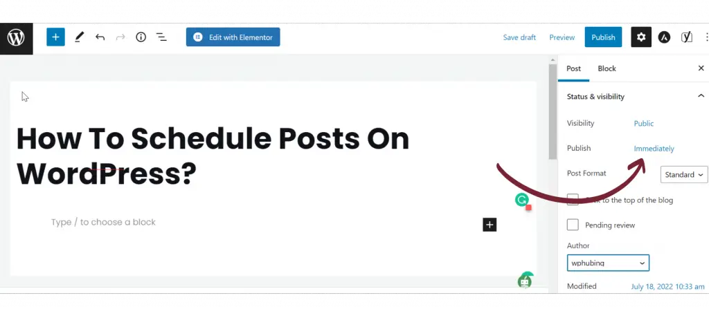 Schedule Posts On WordPress